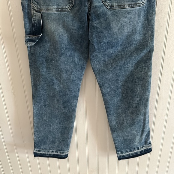 a.n.a Carpenter Cargo Slightly Distressed Blue Jeans sz 6 - Picture 12 of 15